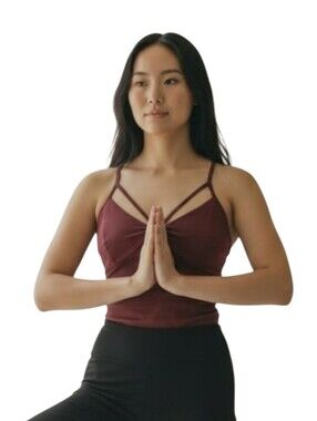 BETTER BODIES Deep Red Strap Top